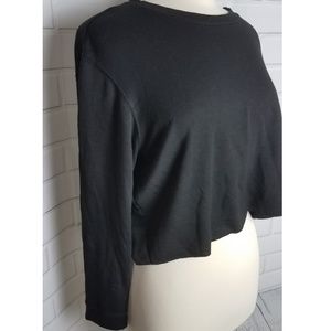 Agnes & Dora black crop top M L